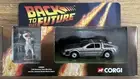 Corgi 1/36 Scale Diecast Back to the Future DeLorean Time Machine + Doc Brown