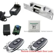 Door Access Control System + Electric Strike Lock+ 2 Wireless Receiver & Remotes