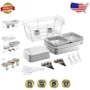 Convenient Disposable Chafing Dish Set - Essential for Parties and Gatherings