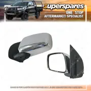 Left Manual Door Mirror for Nissan Navara D40 Chrome 12/2005-2015