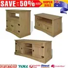 TV Cabinet Unit Stand Sideboard Mexican Solid pinewood Corona Range Indoor Home