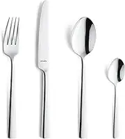Amefa Moderno Cutlery Set for 6 People, 24-Piece Cutlery Set, Polished Stainless Steel and Rustproof, Dishwasher Safe, Cutlery with Cutlery Tray