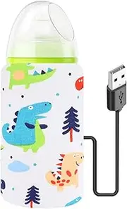 Portable Baby Bottle Warmer,USB Baby Bottle Warmer Cover,Milk Travel Heater Storage Cover Insulation Thermostat,Thickened Warm Universal Bottle Cover