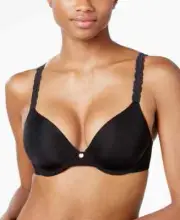 NEW Natori 732080 Pure Luxe Contour Full Coverage Underwire Bra 32G Black