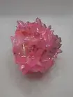 437 grams Beautiful Angel Aura Clear Quartz Titanium pink Crystal Cluster