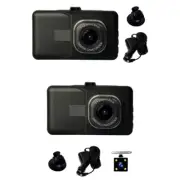 Car Dashboard Camera Front and Rear Full 1080P 3" IPS Display, 170° Wide View