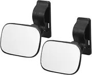 Toddmomy Adjustable Car Mirror Clip Rear View Mirror for Front Facing Safety Lightweight Shatterproof Wide Angle Design for Backseat Viewing