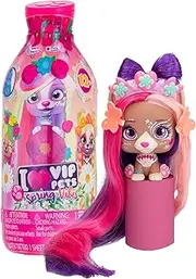 IMC Toys VIP Pets - Spring Vibes Series - Includes 1 VIP Pets Doll, 9 Surprises, 6 Accessories for Hair Styling | Girls & Kids Age 3+