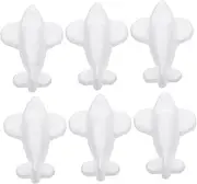 Operitacx 6pcs Foam Plane Models Aircraft Model Mold Unfinished Plane Ornaments Kids DIY Crafts