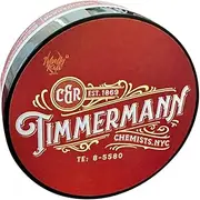 WhollyKaw Shaving Soap | Luxury Dense, Rich & Creamy Lather Tallow Wet Shave Puck Notes of Rum, Vanilla, Tobacco, Cinnamon, Woody, Powdery scent. | Grooming and Skincare for Men 4 oz - Timmermann Red