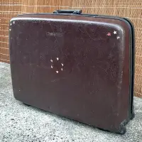 在飛比找蝦皮購物優惠-Samsonite 大型 棕色 手提行李箱 硬殼手提箱 行李