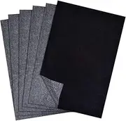 50 Sheets of Transfer Paper, Tracing Paper, Carbon Paper, Blue Paper for Writing, Graphite Paper, A4, Tracing Paper, for Paper, Wood, Canvas, Ceramic, 21 x 29.7 cm (Black)
