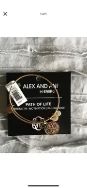 NWT Alex And Ani Path Of Life Bangle, Russian Gold