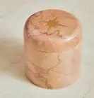 Catherine Martin Marble Trinket Box Starry Night Anthropologie Pink 2.5" NEW