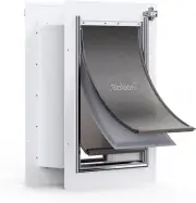 Baboni Pet Door for Wall Steel Frame Double Flap Dog and Cat Door - 3-Flap S,M,L