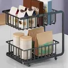 2 Tier Shelf Decoration Space Saving Storage Rack for Spice Vanity Cosmetics