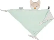 Nattou Large Comforter Blanket Made of Polyester, Fox, Companion from Birth, Approx. 62 cm, Flo, Oli & Ernest, Flo Mint Green