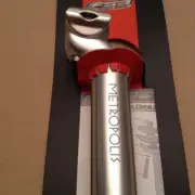 FSA Metropolis Alloy Seatpost 31.6 x 350mm Silver 20mm SB New