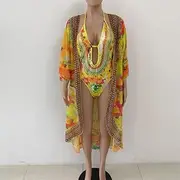 Women's Two Piece Bikini Set Cover Up One Piece Swimsuit Floral Sexy Swimsuit Swimwear Beachwear