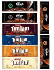 NEW! Sampler - Arnott's Tim Tam Chocolate Biscuits - Assortment 8 Pack Deal