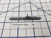 Destroyer - J Class - Royal Navy - Wargaming - Axis and Allies - Naval Miniature