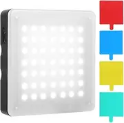 Fill Light Color Filter Set, 500LM 5W 6500k Touching Stepless Dimming LED49 Control Fill Light 4 Kinds Color Filter Portable Live Broadcast Video Photography