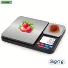 FODWET 0.1G Dual-Tray Kitchen Scale - Stainless Steel Platforms, LCD Display & U