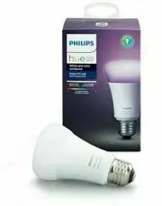 Philips Hue Single A19 LED Smart Light Bulb 10W - White and color ambience