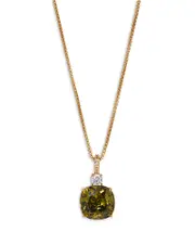 Nadri Macaron Cubic Zirconia Pendant Necklace in 18K Gold Plated, 16-18