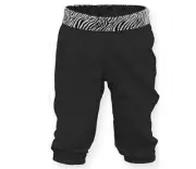 Soffe Girls’ Softball/Baseball Pants – Medium (8–10) – Black with Zebra Waist