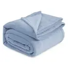 Fleece King Size Blankets for Bed - Soft King (108" x 90") Light Blue