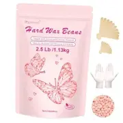 Wax Beads for Hair Removal, 2.5lb Hard Wax Beads for Sensitive A Rose-2.5lb
