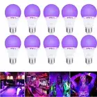 10Pack LED Ultraviolet Black Light Uv Bulb Glow in the Dark Ultra Violet Neon