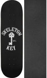 Skeleton Key Mfg Key Logo 8" Skateboard Deck + griptape