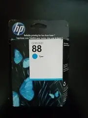 Genuine HP 88 Cyan C9386AC Officejet Ink Cartridge New Sealed Expired 12/2013