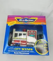 Micro Machines Galoob City Scenes Bank / Warehouse with Cars Sealed New in Box