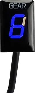 for Suzuki, for Gladius 2009 2010 2011 2012 2013 2015 Gear Indicator Motorcycle Accessories 1-6 Speed Display Meter Motorcycle Gear Indicator(Blue)