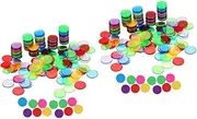 ifundom 400 Pcs Bingo Accessories Poker Chips Poker+Chips Counting and Sorting Toys Chips Children’s Toys Childrens Toys Counting Markers Discs Gaming Tokens Plastic Game Coins