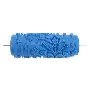 Texture Roller Rubber Pattern Paint Roller For Wall Fabric Quilts (Blue 100Y)