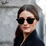 RAYBAN雷朋 太陽眼鏡 RB3016F W0366-55MM 時尚眉框款-金橘眼鏡