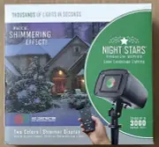 Night Stars Premium Landscape Lighting Red & Green With Shimmer Effect Christmas