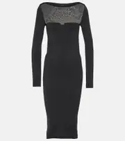 [Wolford] Wolford Venus jersey midi dress AU 8 black