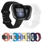 Sport Strap For Fitbit Versa 4 3 / Sense 2 Watch Band Silicone Wrist Bracelet