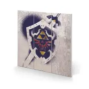 The Legend Of Zelda Wood Print Shield
