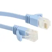 CAT6 Ultra-thin Flat Ethernet Network LAN Cable, Length: 15m (Blue)