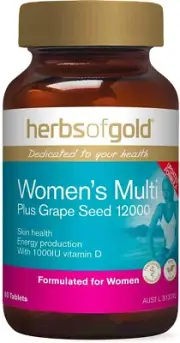 Herbs of Gold Women'S Multi plus Grapeseed 12000-60 Tablets