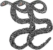 2pcs Handmade Rhinestone Snake Patch - Beaded Sew-On Applique, Bling Crystal Back Emblem, Iron-On Badge