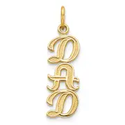 10k Yellow Gold DAD Charm