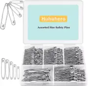 340 Pack Safety Pins Assorted, 5 Different Sizes Small Large Safety Pins, Safety