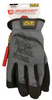 Mechanix Wear FastFit Flexible Protection Work Gloves Large-Grey/Black#2503607